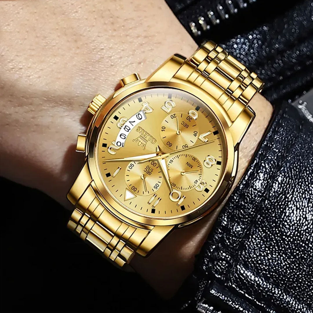 Reloj Olevs Chrono Gold