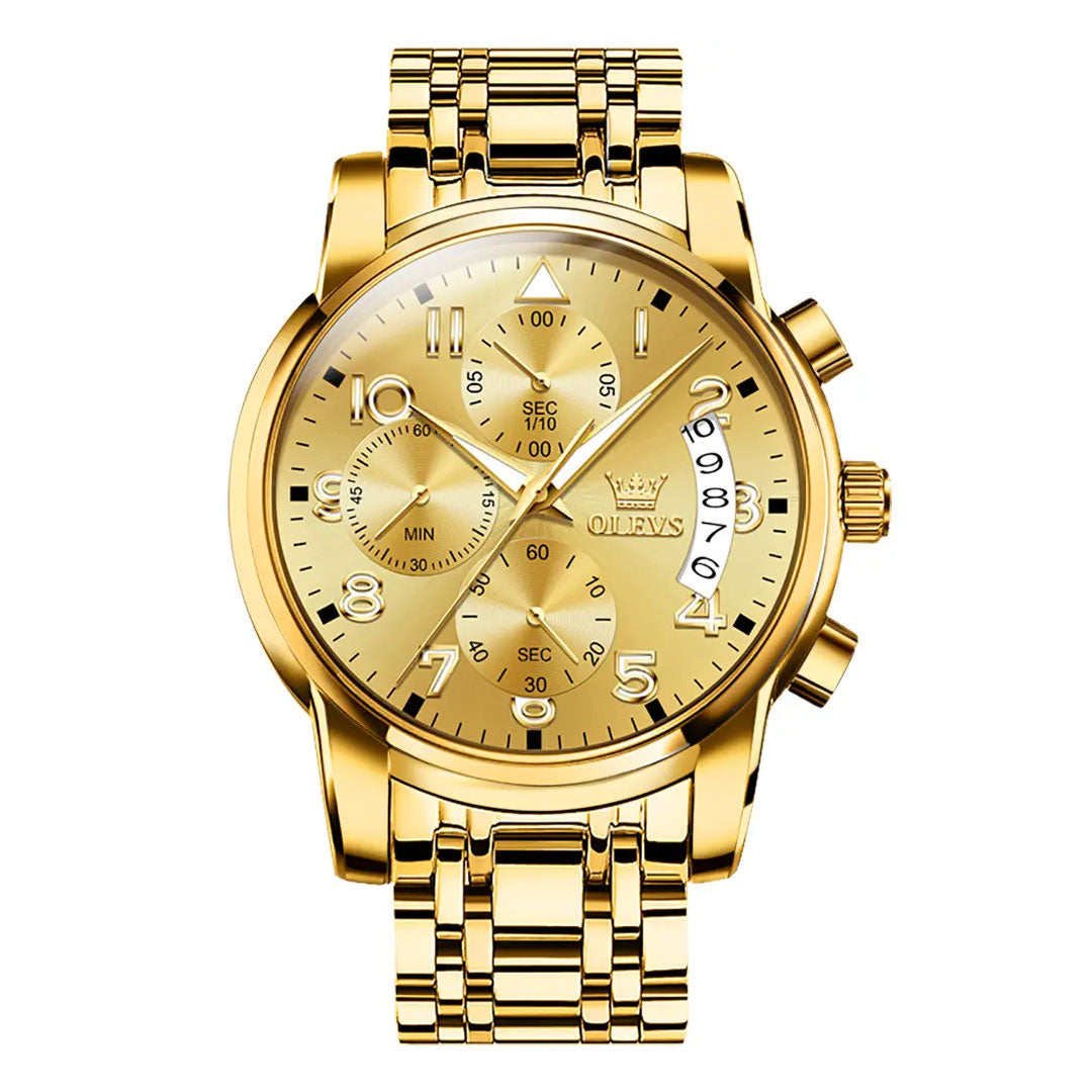 Reloj Olevs Chrono Gold