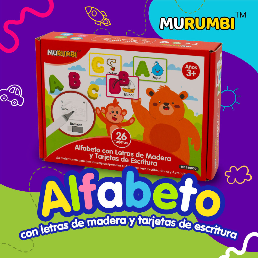 Alfabeto Montessori y Tarjetas de Escritura